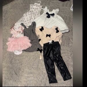 Nicole Miller Kids Matching Set - Black, White, Pink